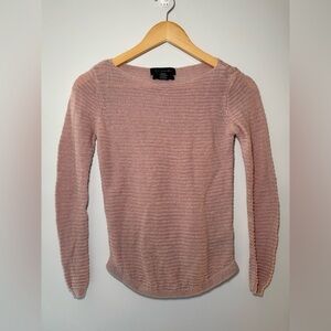 Tahari Pink Crew Neck Sweater